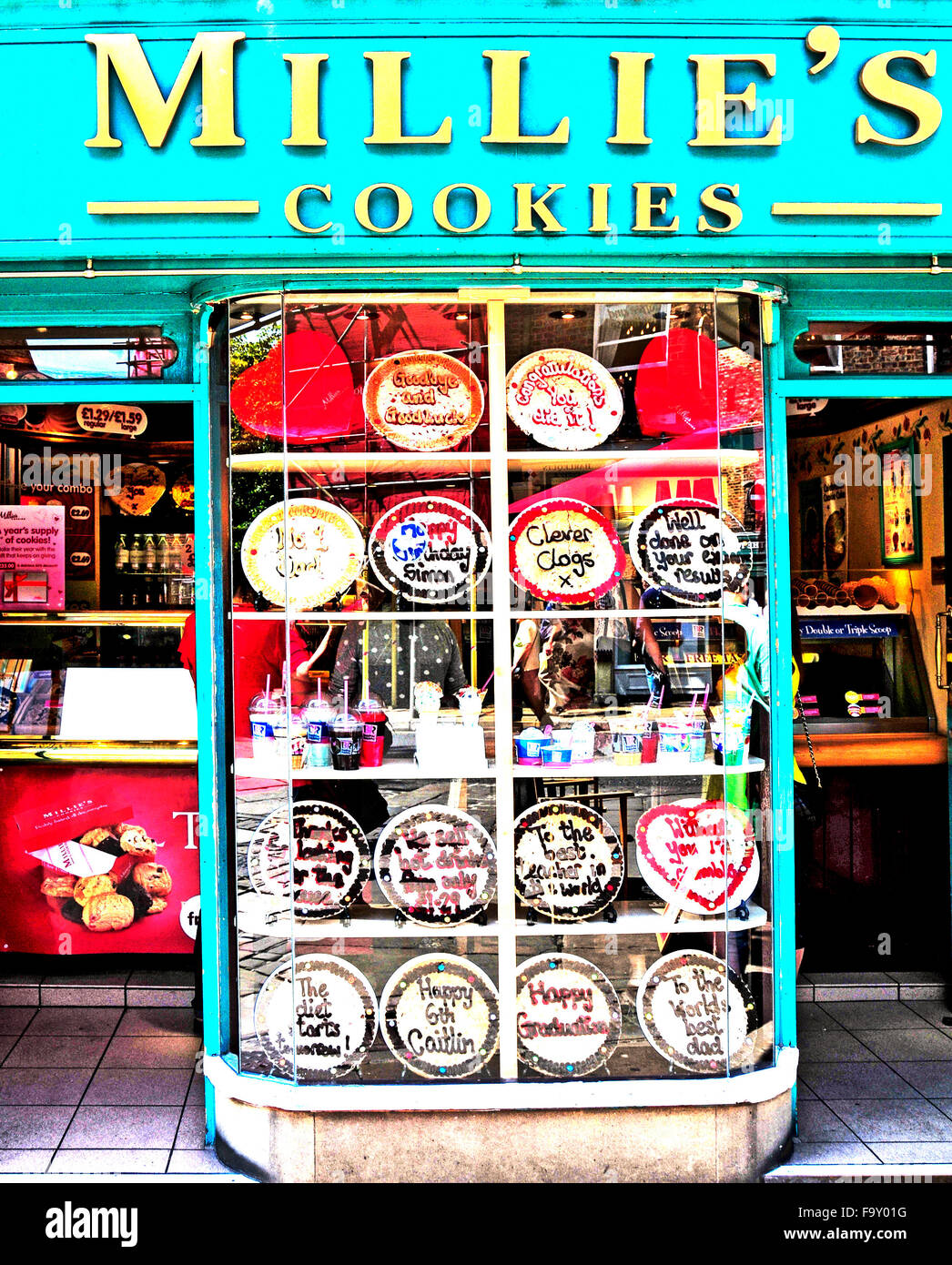 Milie's shop à York Banque D'Images