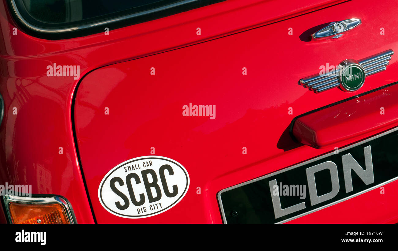 Mini voiture à Londres Banque D'Images