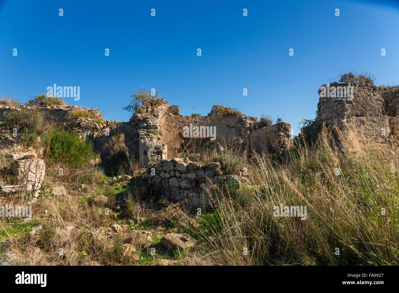 Ruines de Side, Turquie Banque D'Images