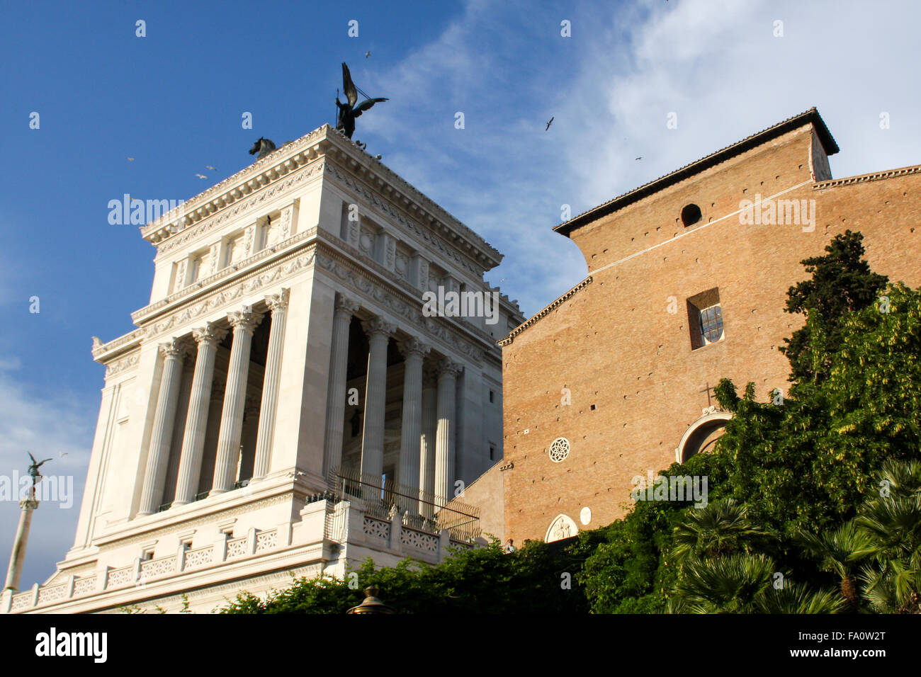 (Vittoriano monument Vittorio Emanuele II) à Rome, Italie Banque D'Images