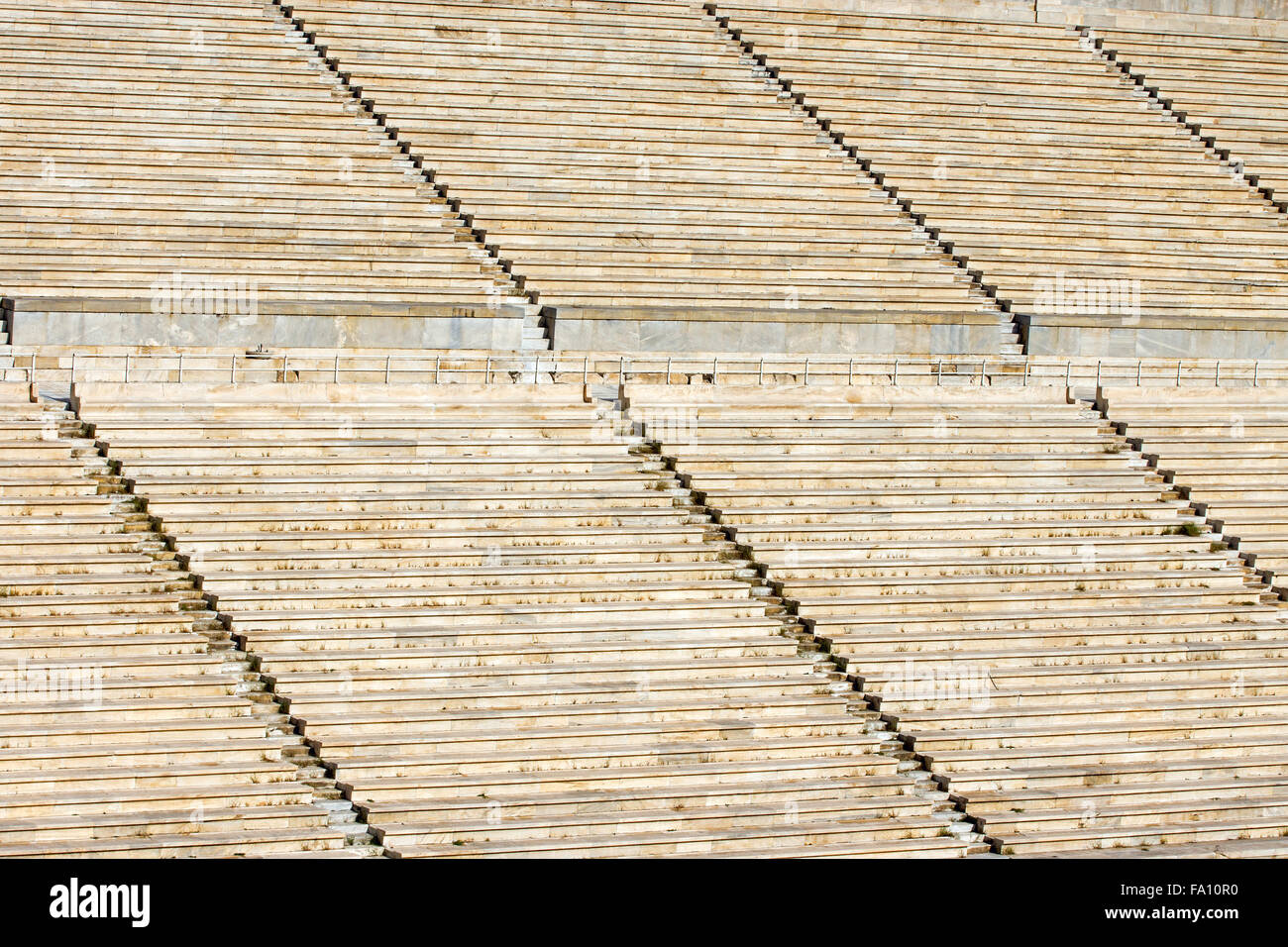 Détail de l'ancien stade Panathénaïque à Arditos hill à Athènes, Grèce Banque D'Images