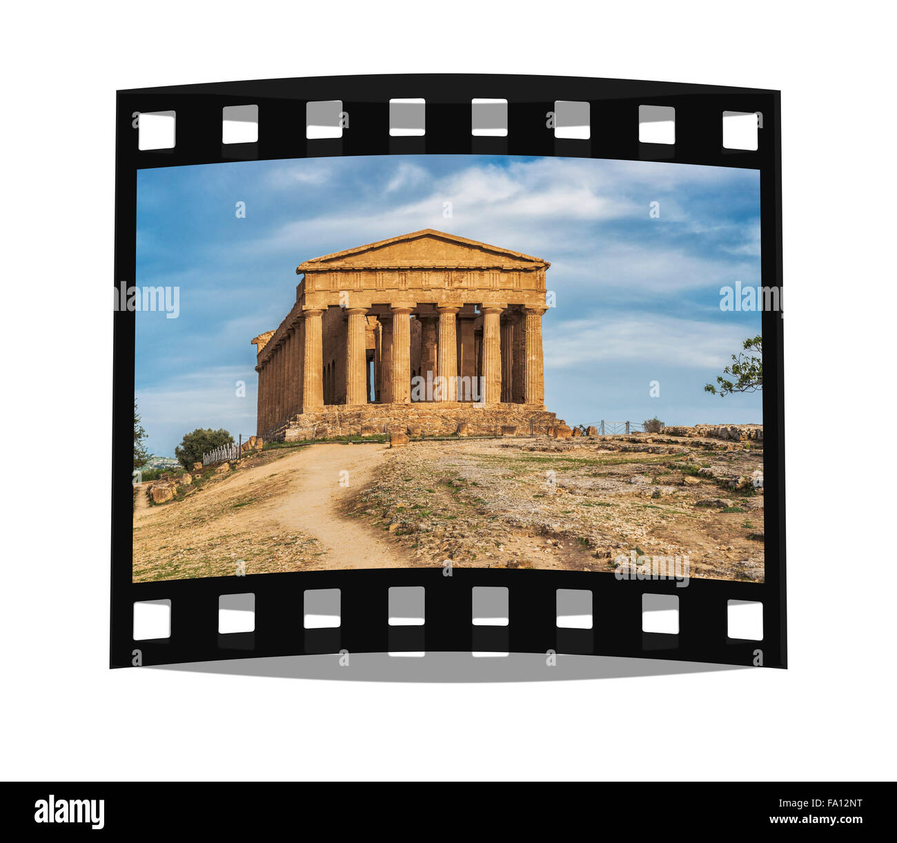 Le temple de Concordia a été construit environ 440 à 430 avant J.-C., Vallée des Temples, Valle dei Templi, Agrigento, Sicile, Italie, Europe Banque D'Images