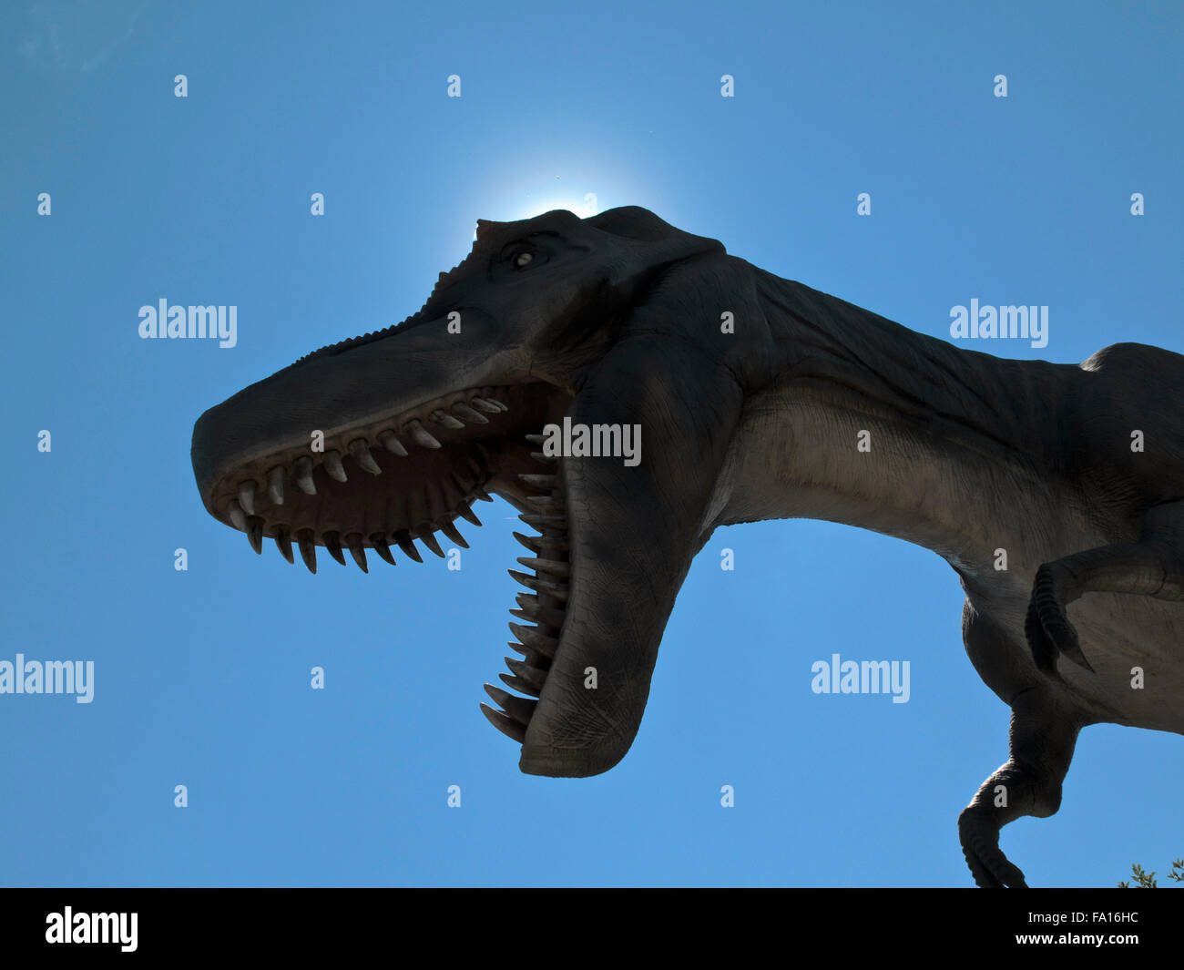 Le Zoo de Calgary parc des dinosaures est 'Dinosaurs en vie" Banque D'Images