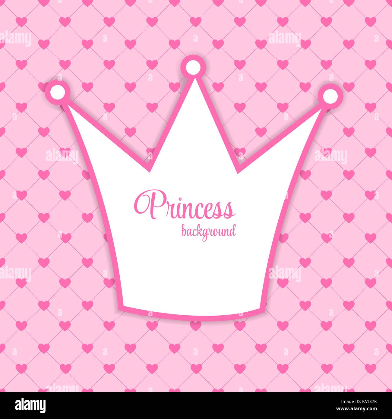 Princess Crown Background Vector Illustration. Illustration de Vecteur