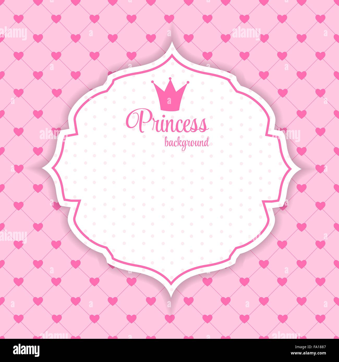 Princess Crown Background Vector Illustration. Illustration de Vecteur