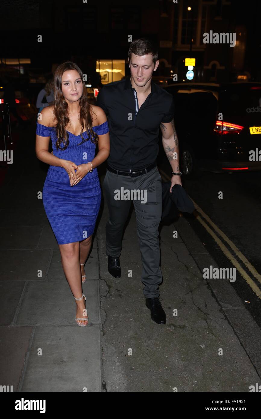 Assister aux célébrités Cuisine Chi Fête de lancement comprend : Jacqueline Jossa, Dan Osborne Où : London, Royaume-Uni Quand : 18 Nov 2015 Banque D'Images