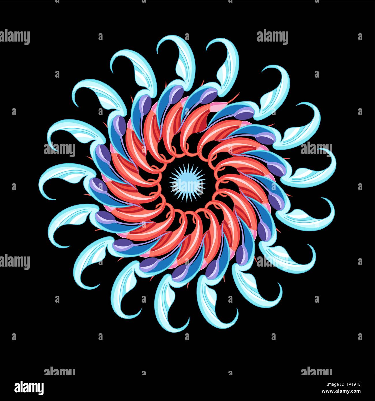 Modèle circulaire graphique sur un arrière-plan bourgogne vector illustration Illustration de Vecteur