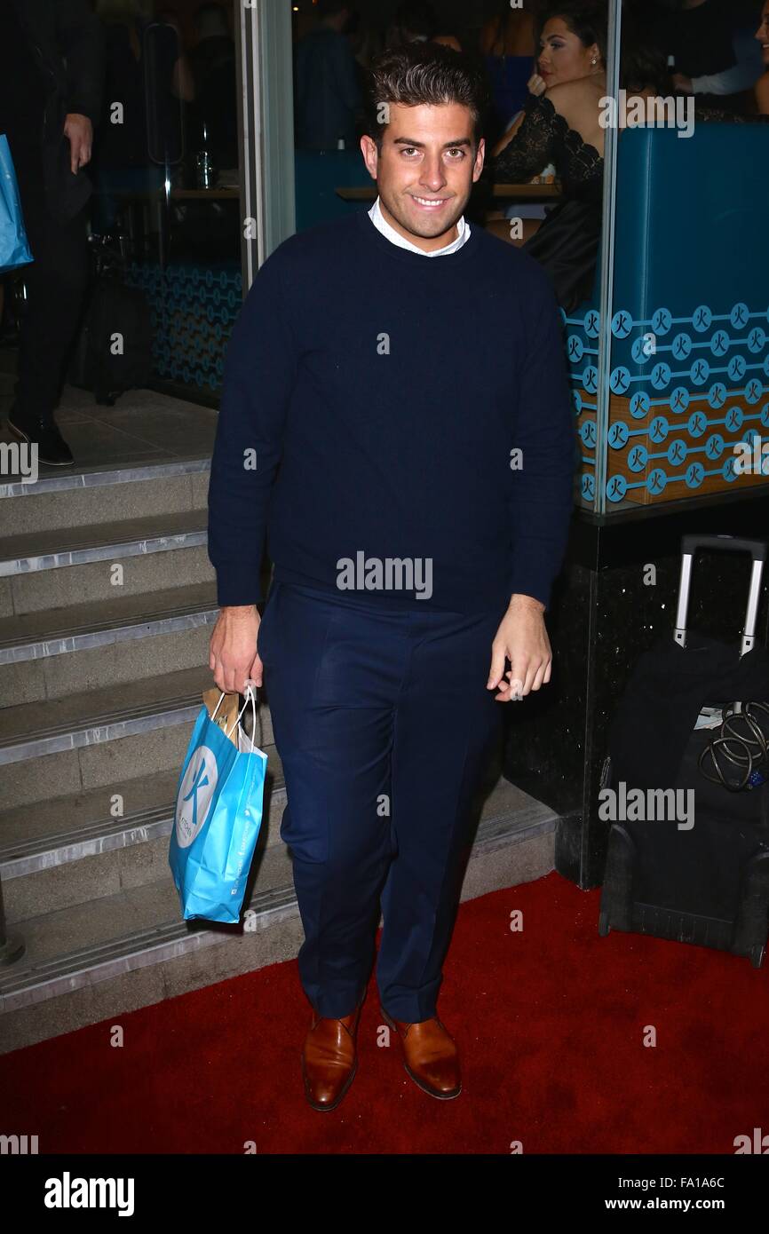 Assister aux célébrités Cuisine Chi Fête de lancement avec : James d'Argent Où : London, Royaume-Uni Quand : 18 Nov 2015 Banque D'Images