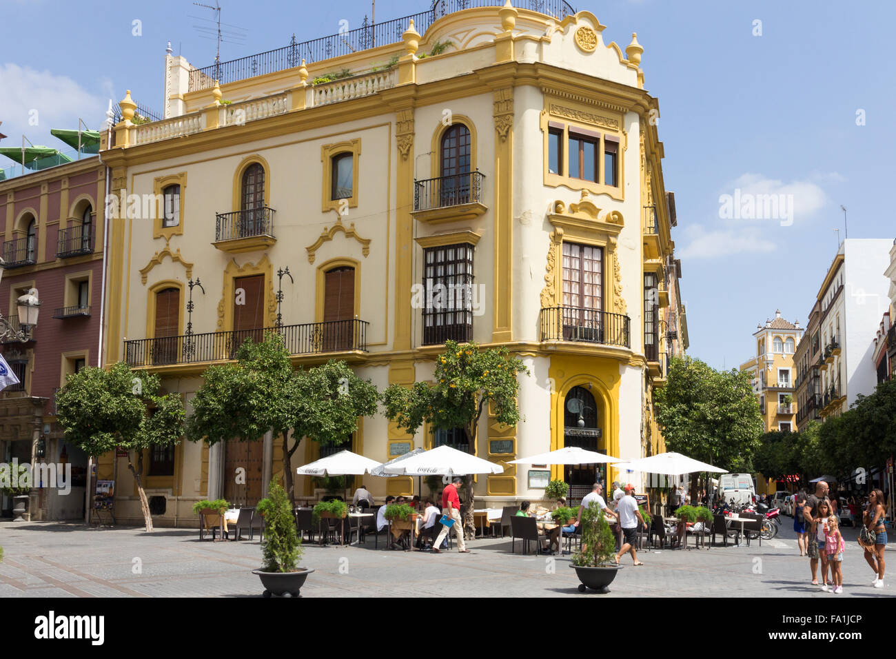 Séville, 2e Spain-September Geradillo 2015 : Le restaurant El. Le restaurant est situé en face de la cathédrale. Banque D'Images