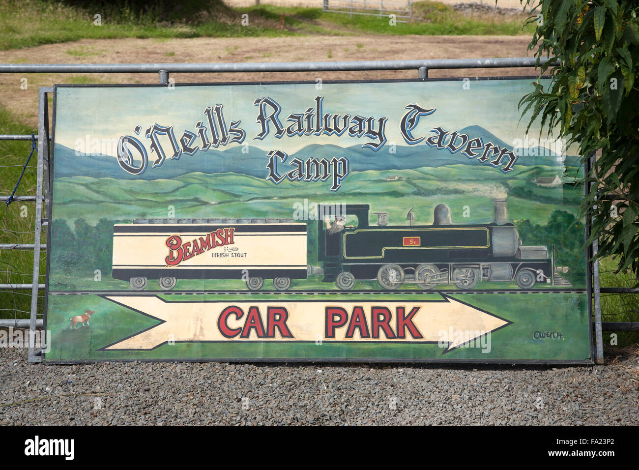 Railway Tavern Pub, Camp, péninsule de Dingle, Irlande Banque D'Images