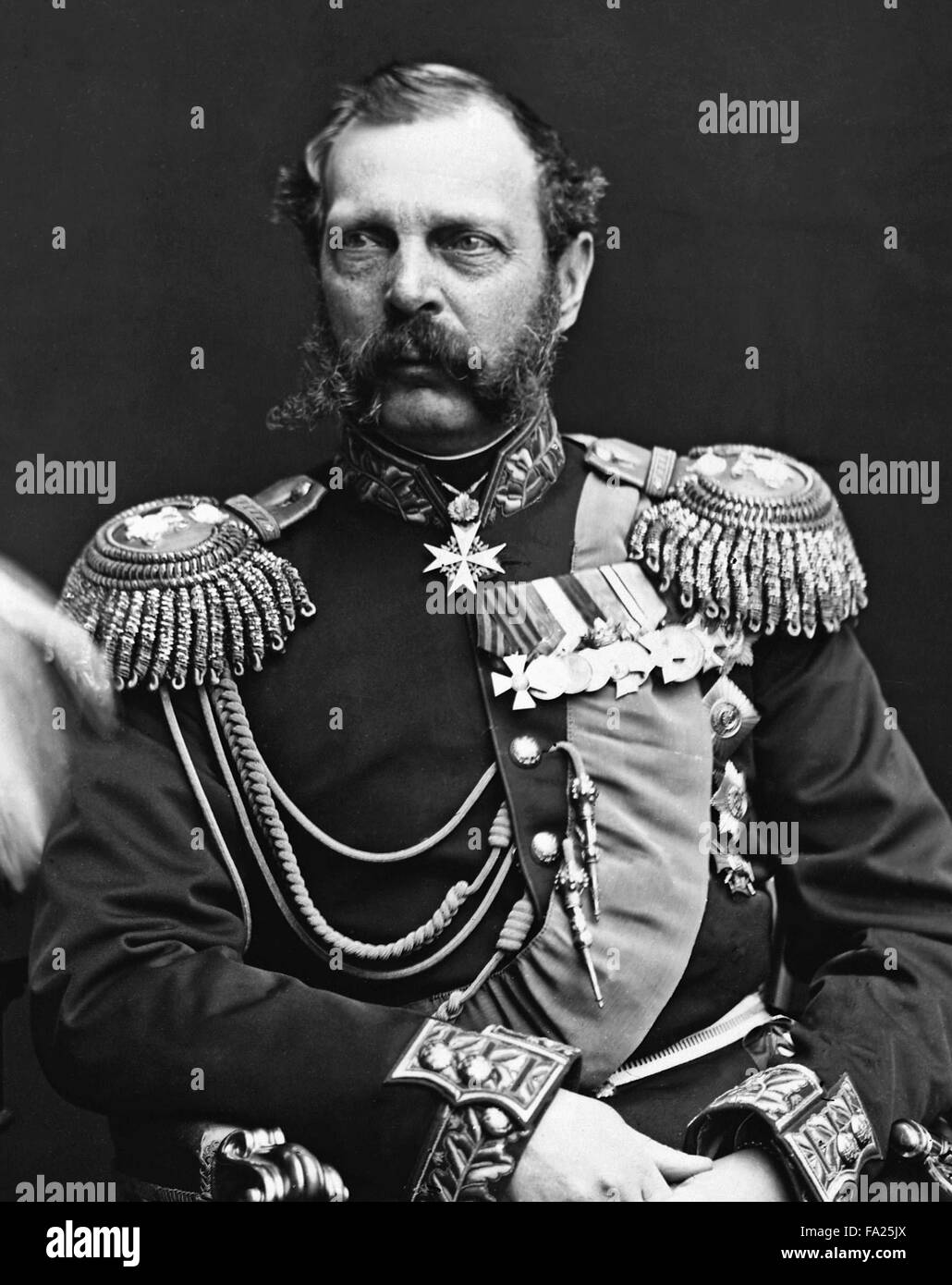 Alexandre II, Empereur de Russie de 1855. Banque D'Images