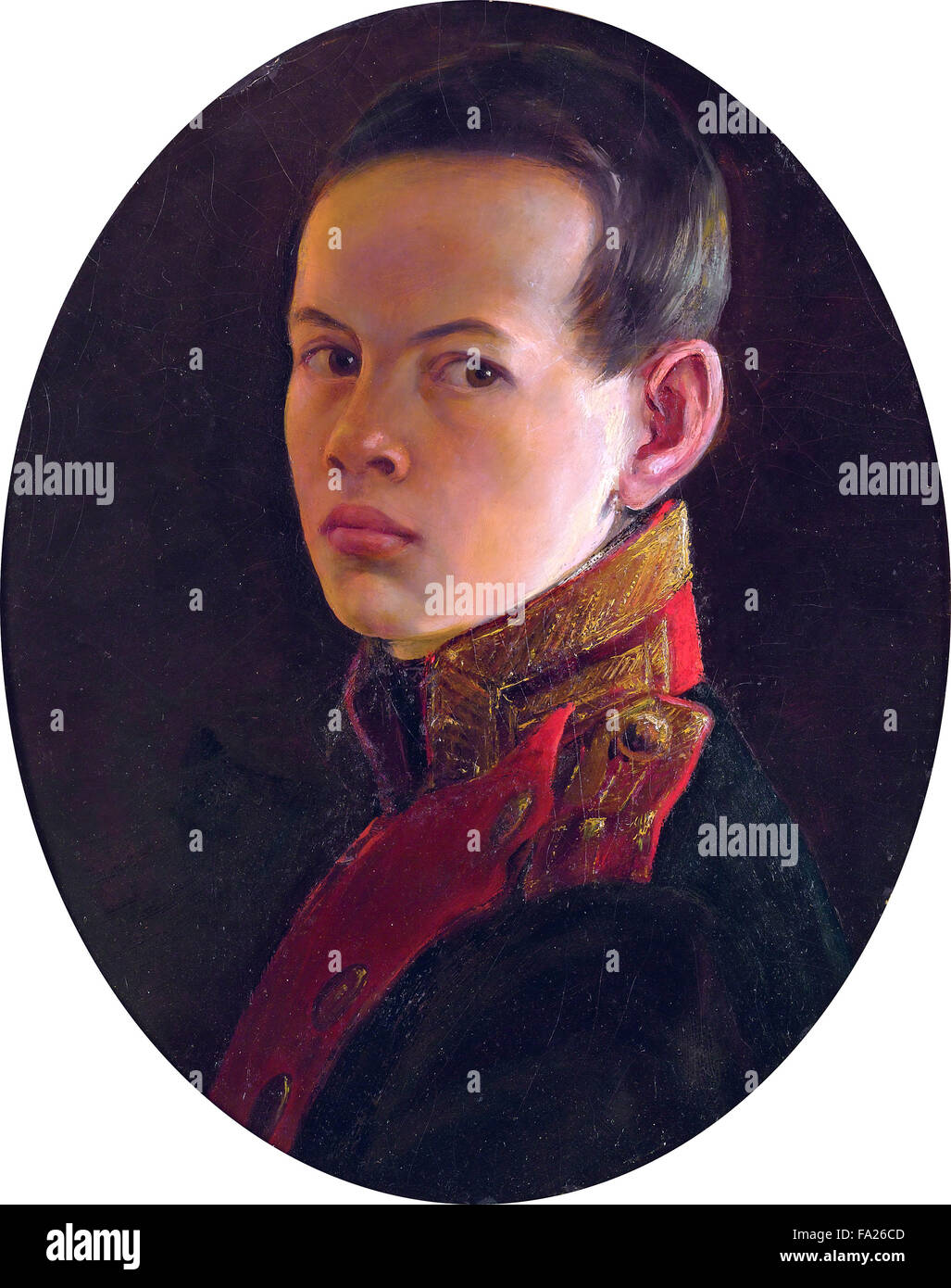 Alexandre II de Russie comme un garçon, est devenu l'empereur de Russie à partir de 1855 Banque D'Images