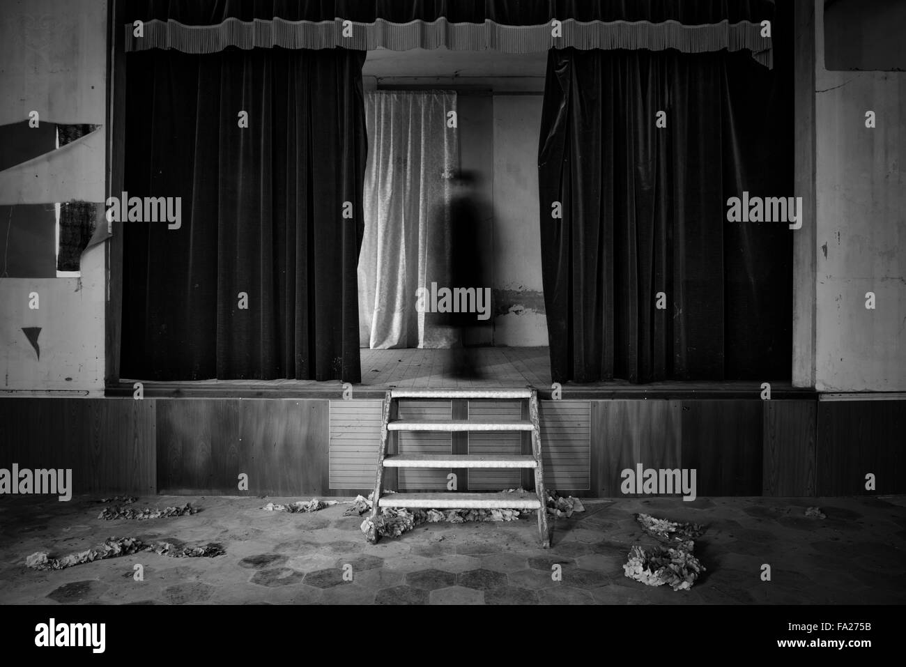 Scène de théâtre sur acton Ghost Banque D'Images