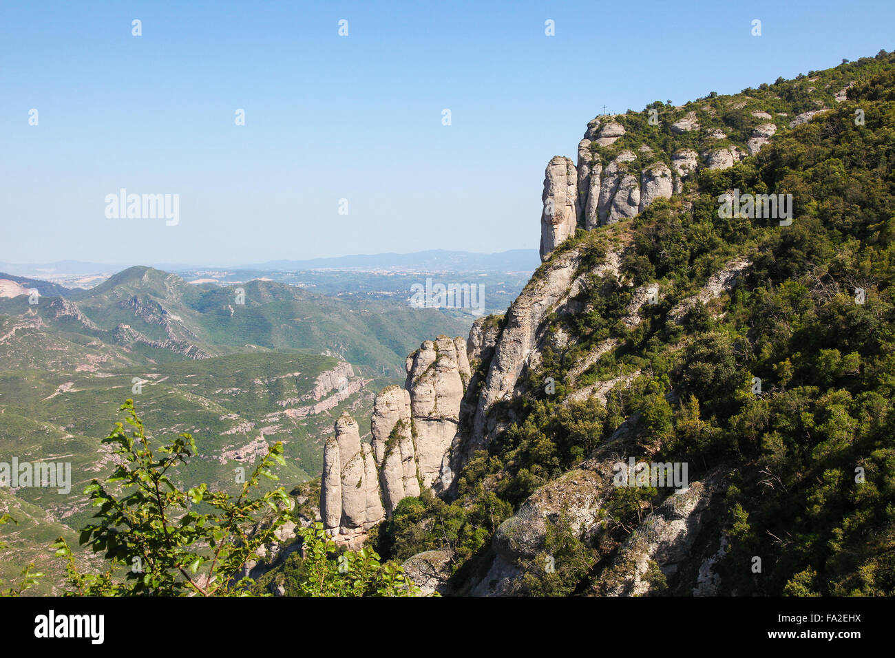 La montagne de Montserrat en Catalogne, Espagne Banque D'Images