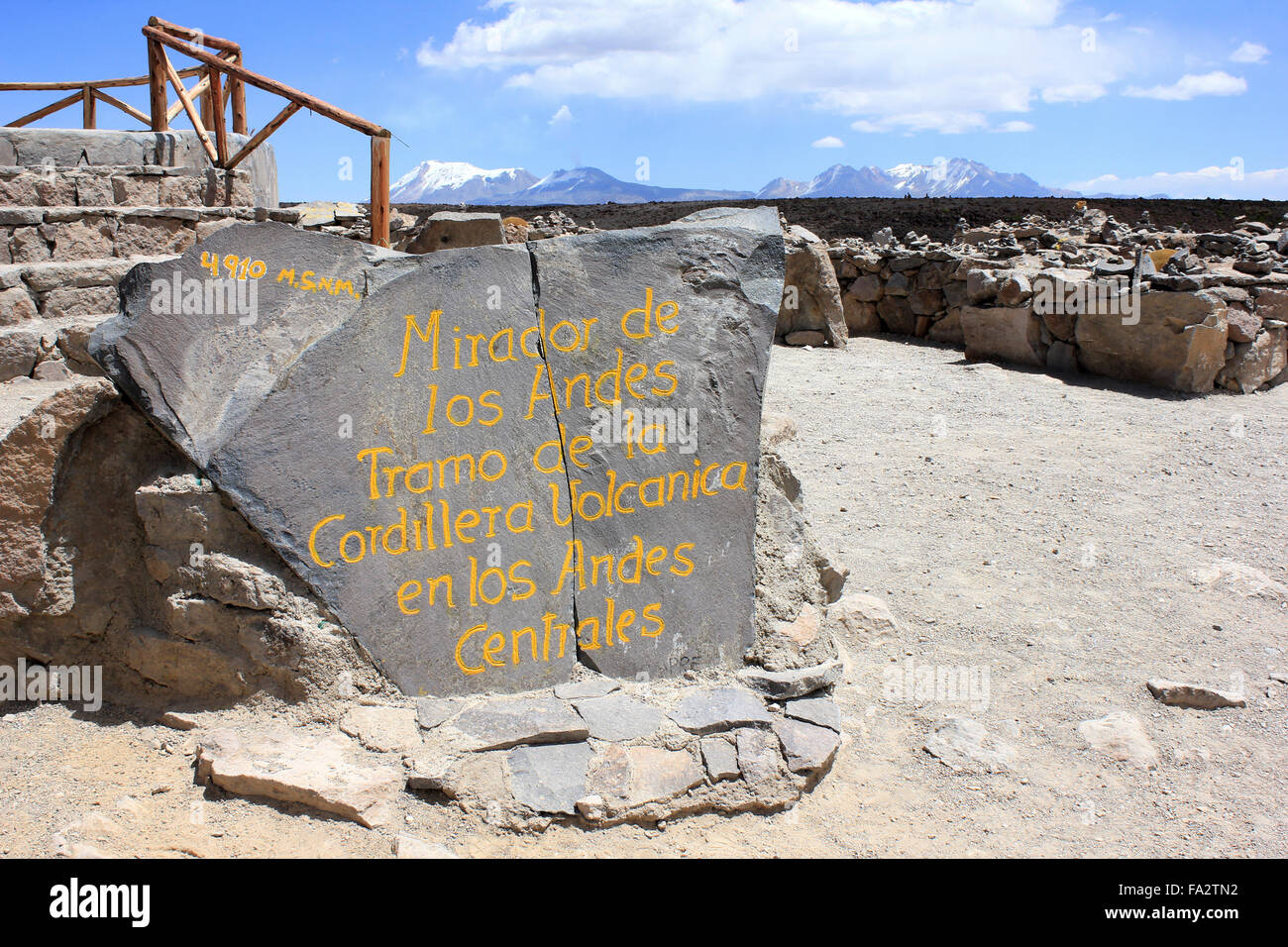 Mirador de los Andes, Pérou Banque D'Images