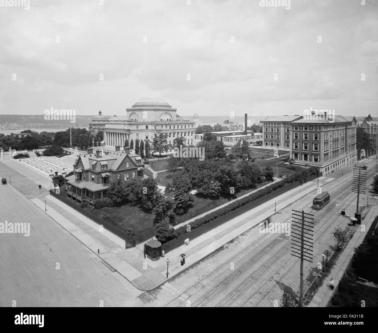 L'Université de Columbia et de la rivière Hudson, New York City, New York, USA, 1903 Banque D'Images