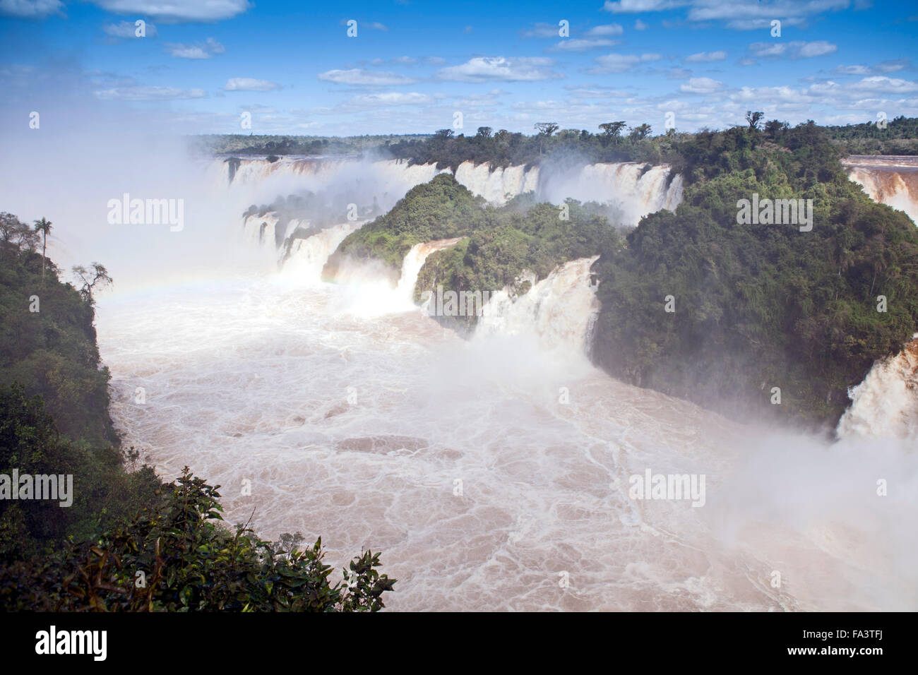 Les chutes d'Iguazu à la frontière du Brésil et de l'Argentine, en Amérique du Sud Banque D'Images