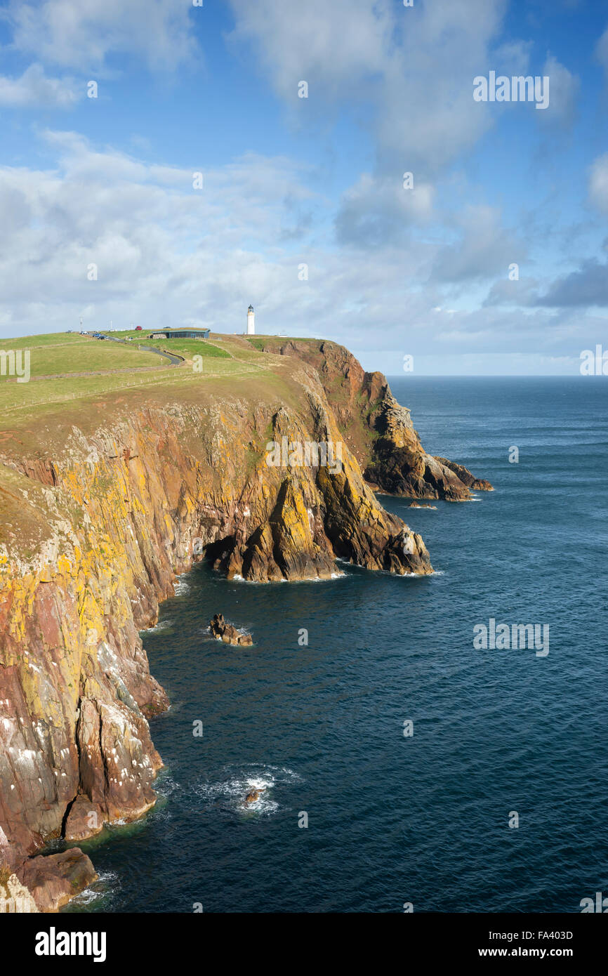 Mull of Galloway phare, Dumfries et Galloway, Écosse, Royaume-Uni Banque D'Images