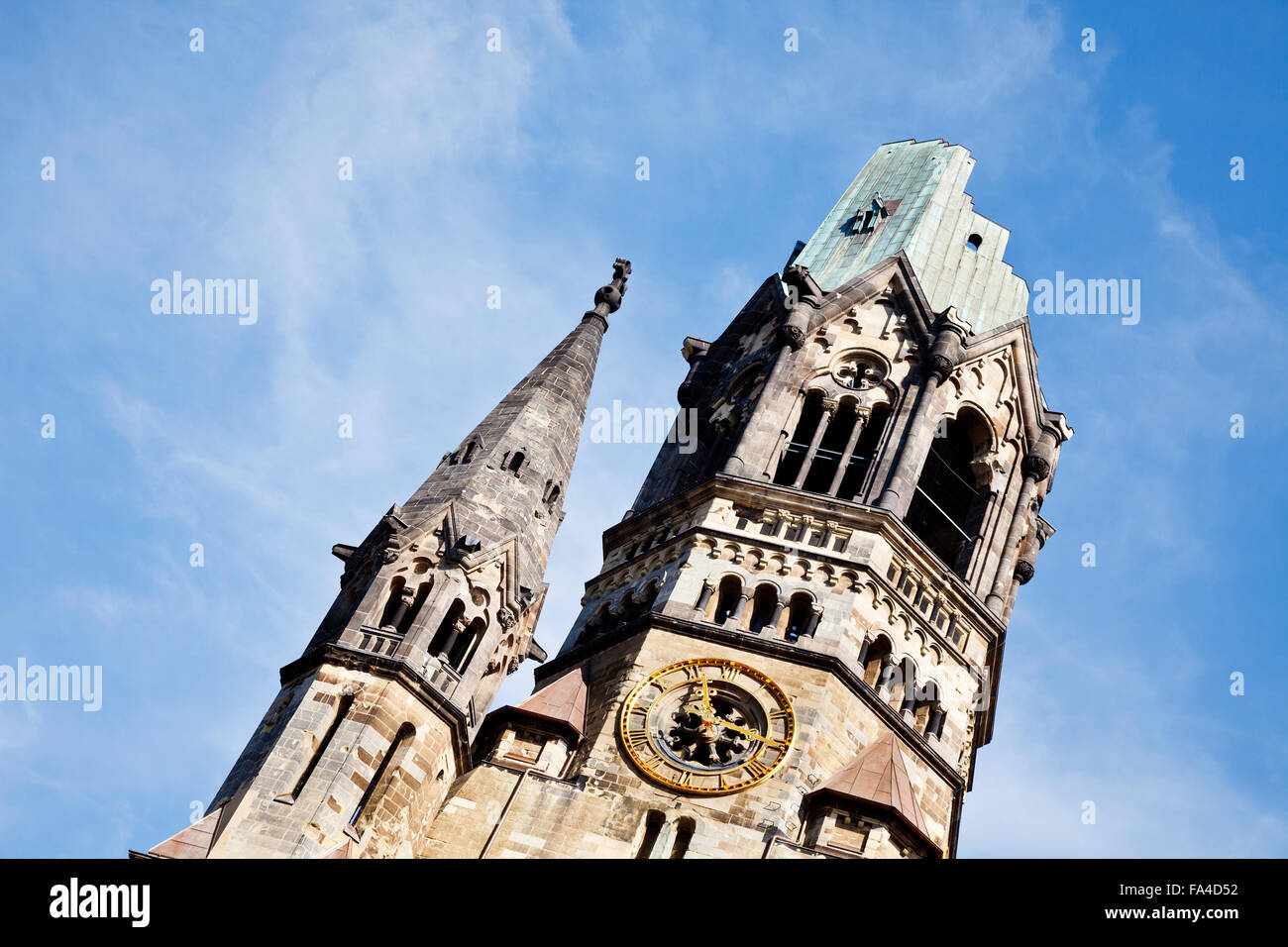 L'Église du Souvenir Kaiser Wilhelm de Berlin (Allemagne) Banque D'Images