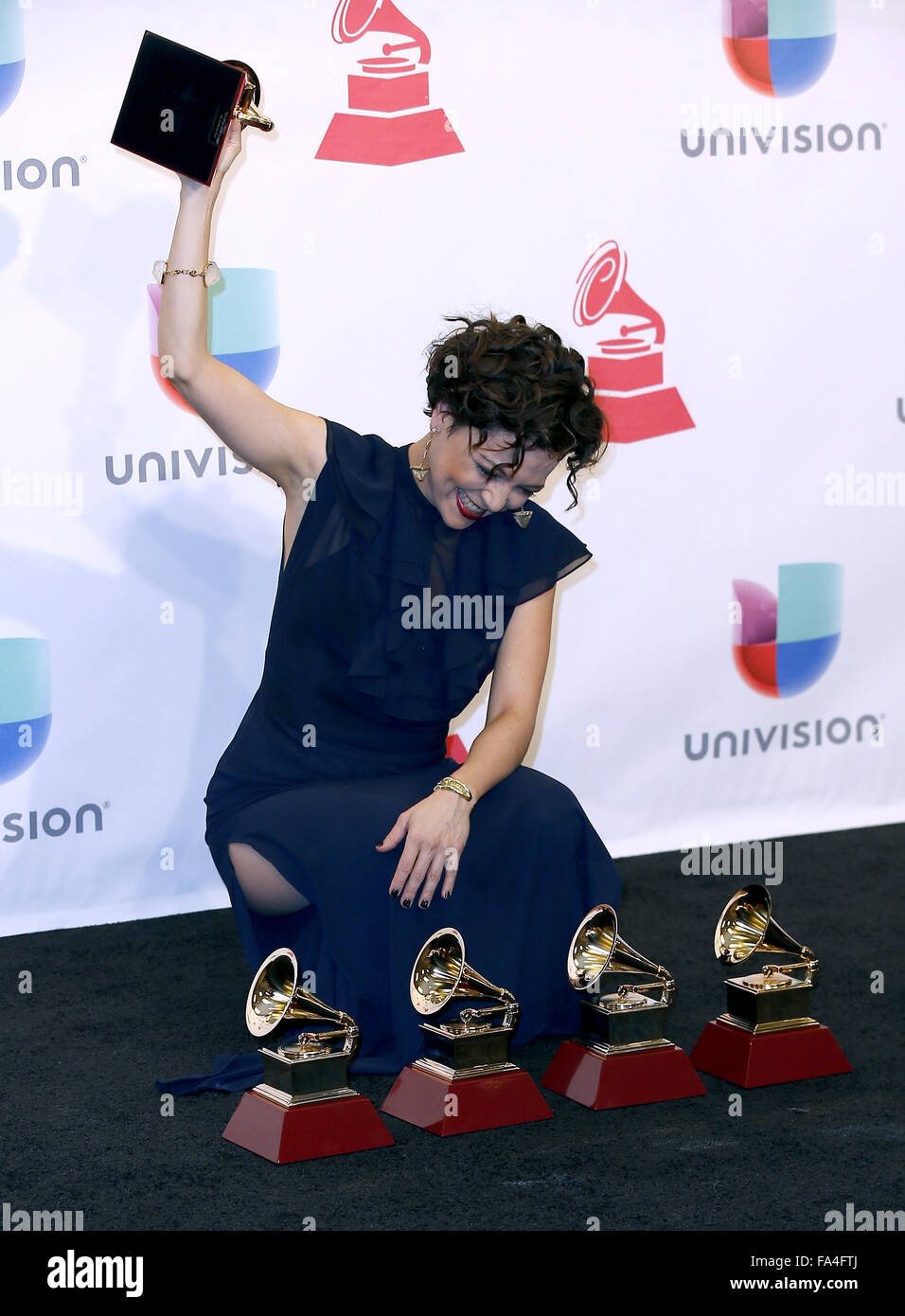 2015 Latin Grammy Awards Press Room at MGM Grand Garden Arena comprend : Natalia Lafourcade Où : Las Vegas, Nevada, United States Quand : 19 Nov 2015 Banque D'Images