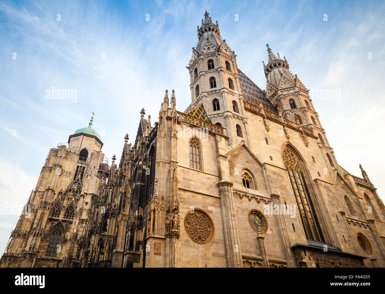 La cathédrale St Stephen ou Stephansdom de Vienne, Autriche Banque D'Images