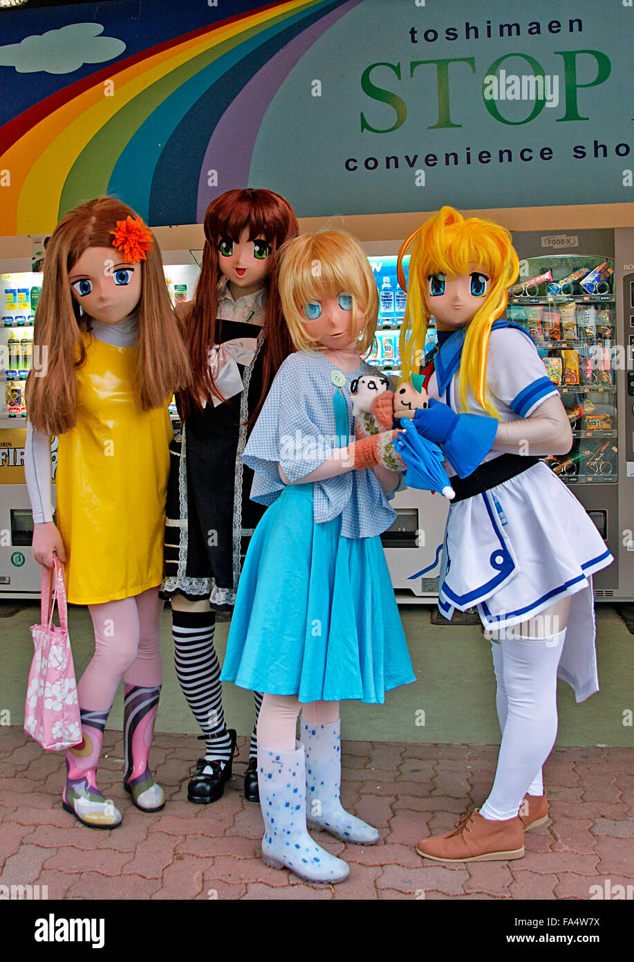 Soeur de plastique et des poupées cosplay au Japon Banque D'Images