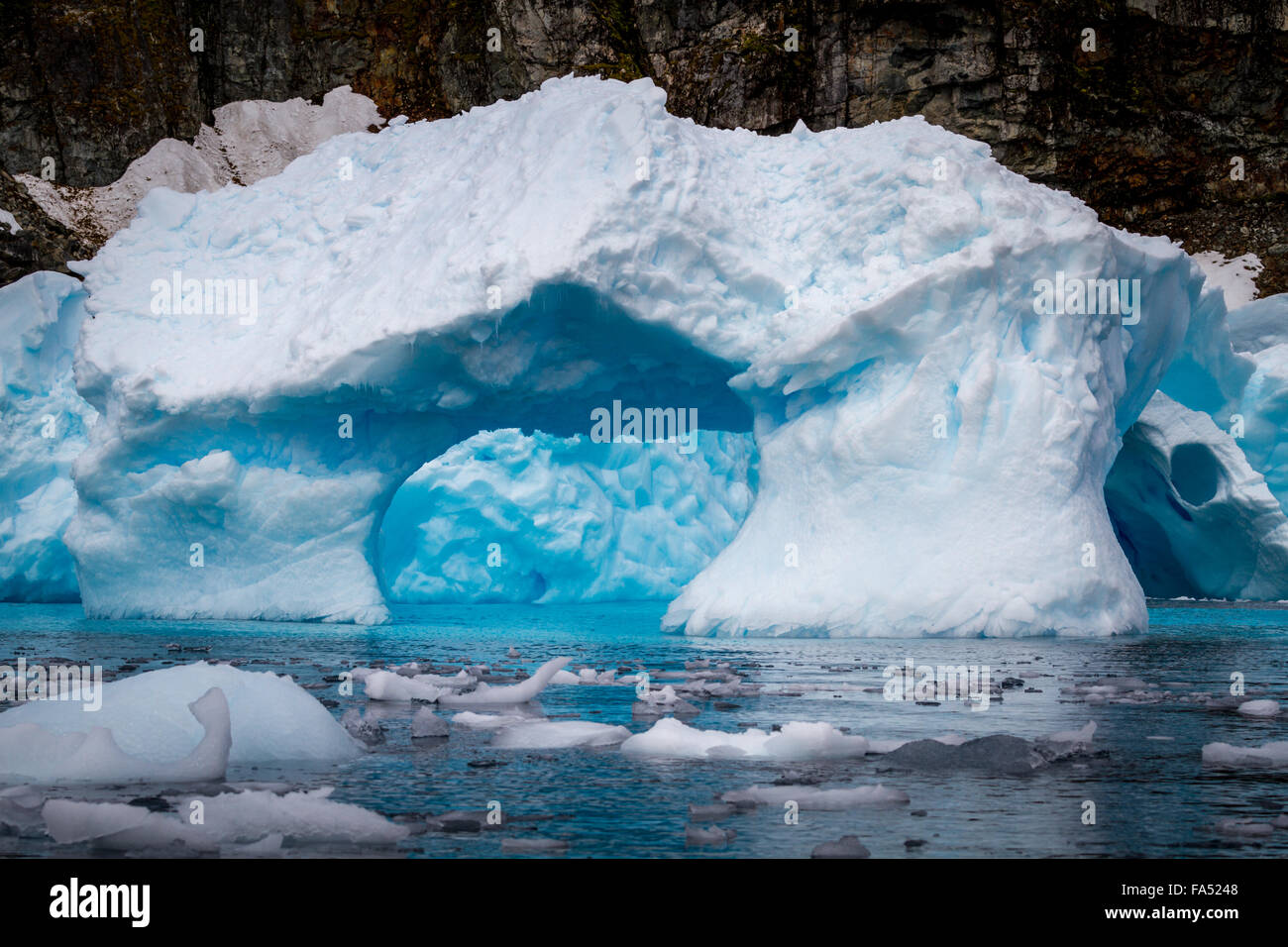 Archway iceberg bleu Banque D'Images