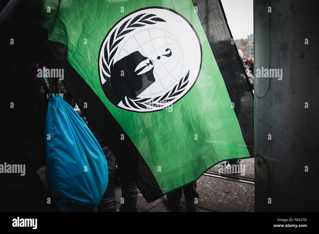 Amsterdam, Pays-Bas. 5Th Nov 2015.Anonymous-militants sont inspirés de prendre la rue. Credit : Romy Arroyo Fernandez/Alamy Live News Banque D'Images