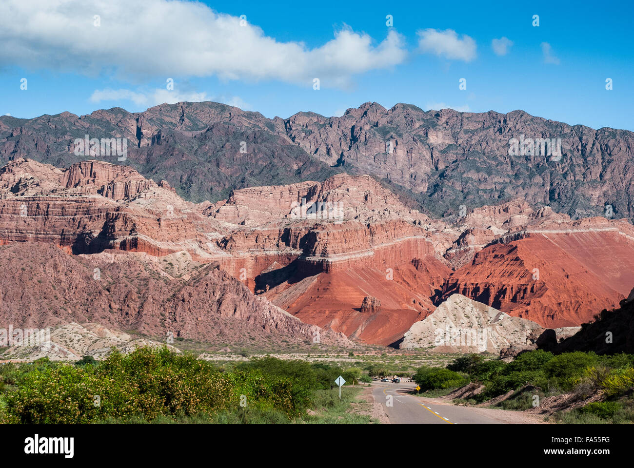 Ruta 68 ou de la route 68, la Quebrada del Río de las Conchas Parc Naturel, Cafayate, Salta, Argentine Banque D'Images