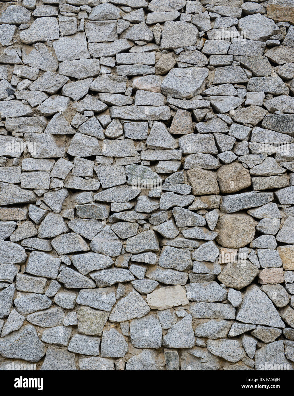 La texture du mur de pierres empilées Banque D'Images