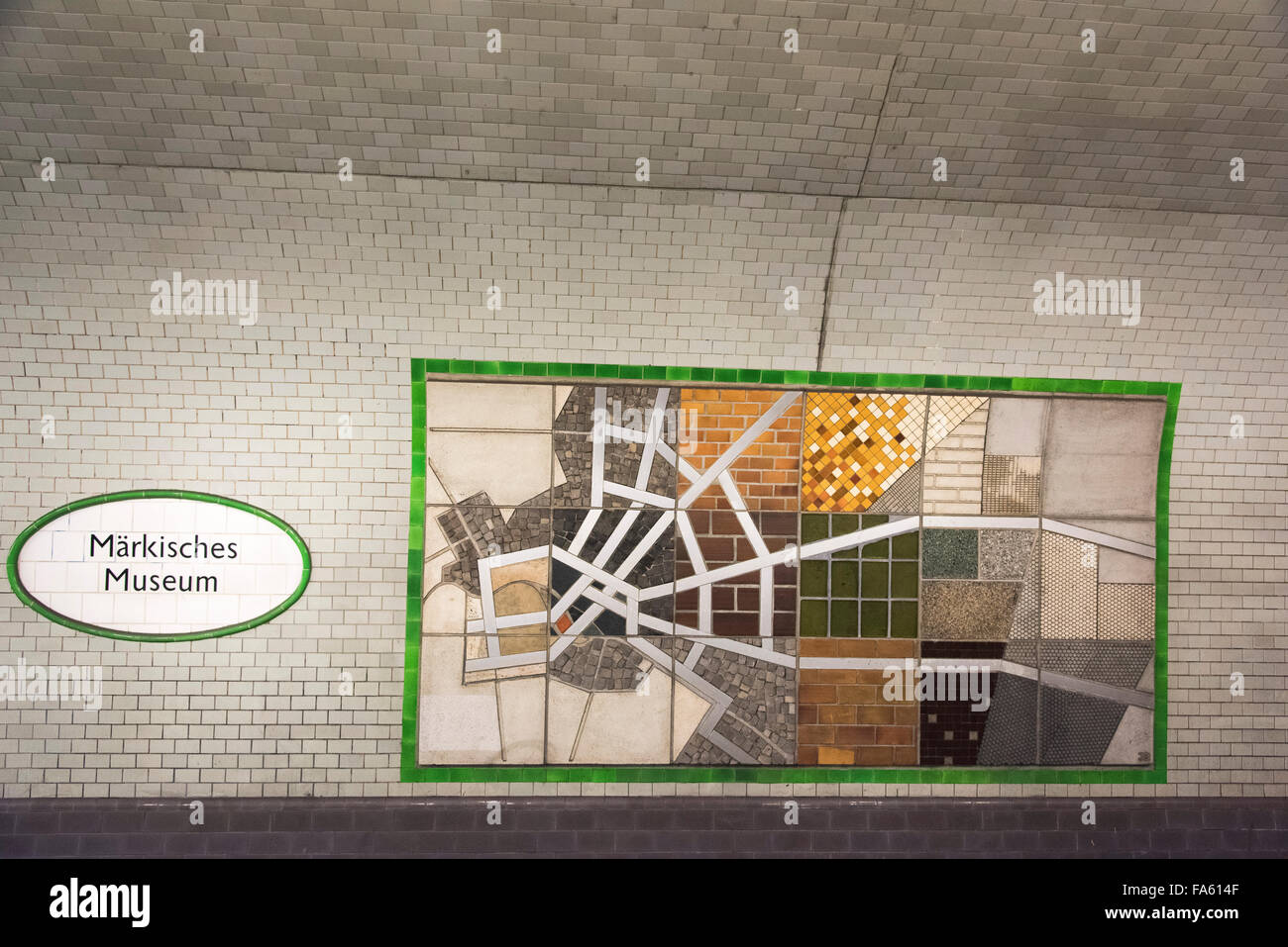 Markisches Museum la station de U-Bahn Berlin Allemagne Banque D'Images