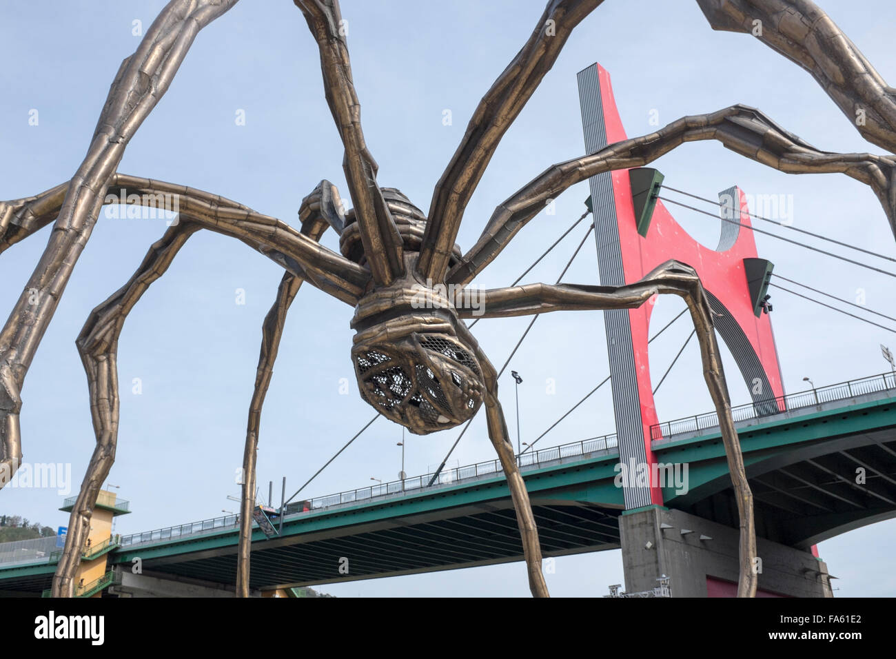 Maman de Louise Bourgeois Musée Guggenheim Bilbao Espagne Banque D'Images