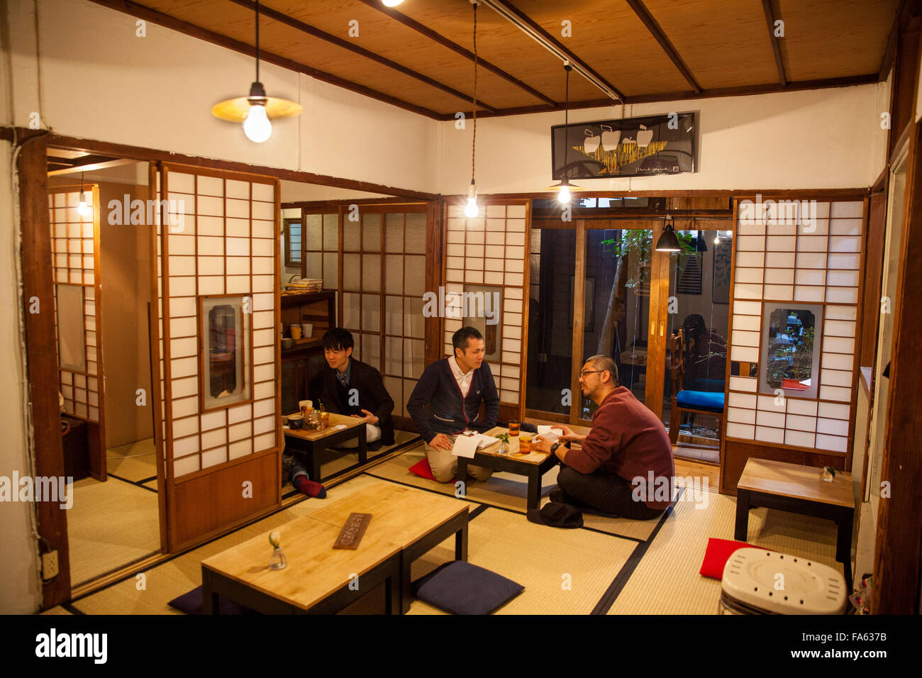 Une maison de thé japonaise traditionnelle Banque D'Images