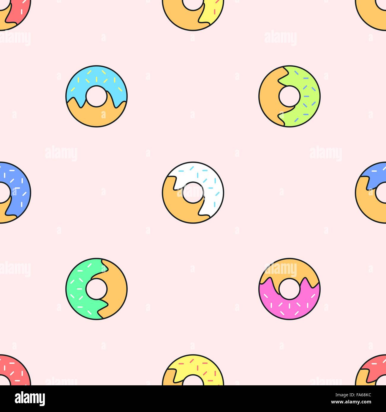 Vectores de donuts vectores Banque d'images vectorielles Alamy