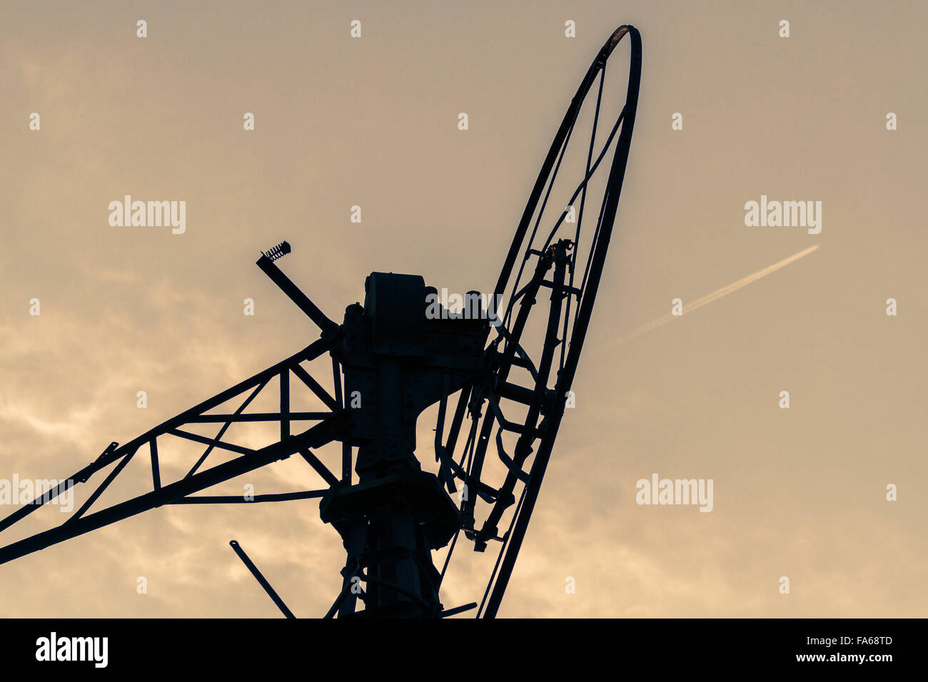 Silhouette d'un moulin à vent, Gueldre, Pays-Bas Banque D'Images