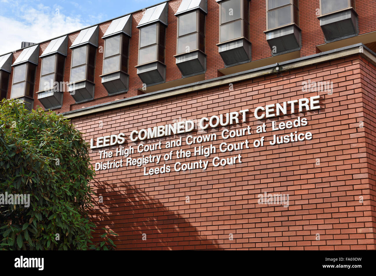 Leeds Centre Cour combinée avec la construction, la couronne, la haute cour de comté et de district de registre, West Yorkshire, Angleterre Banque D'Images