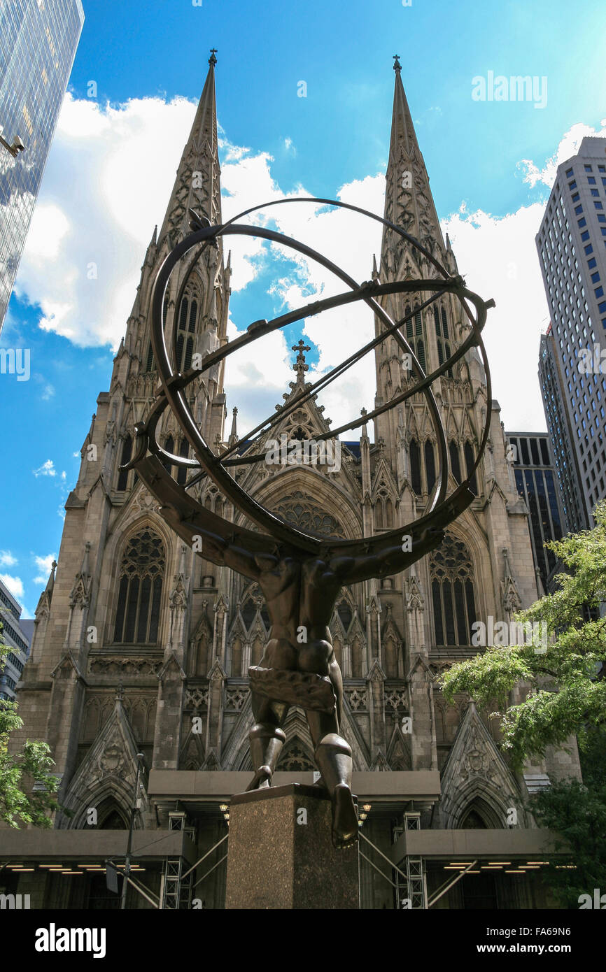 Cathédrale Saint-Patrick, Manhattan, New York, États-Unis Banque D'Images