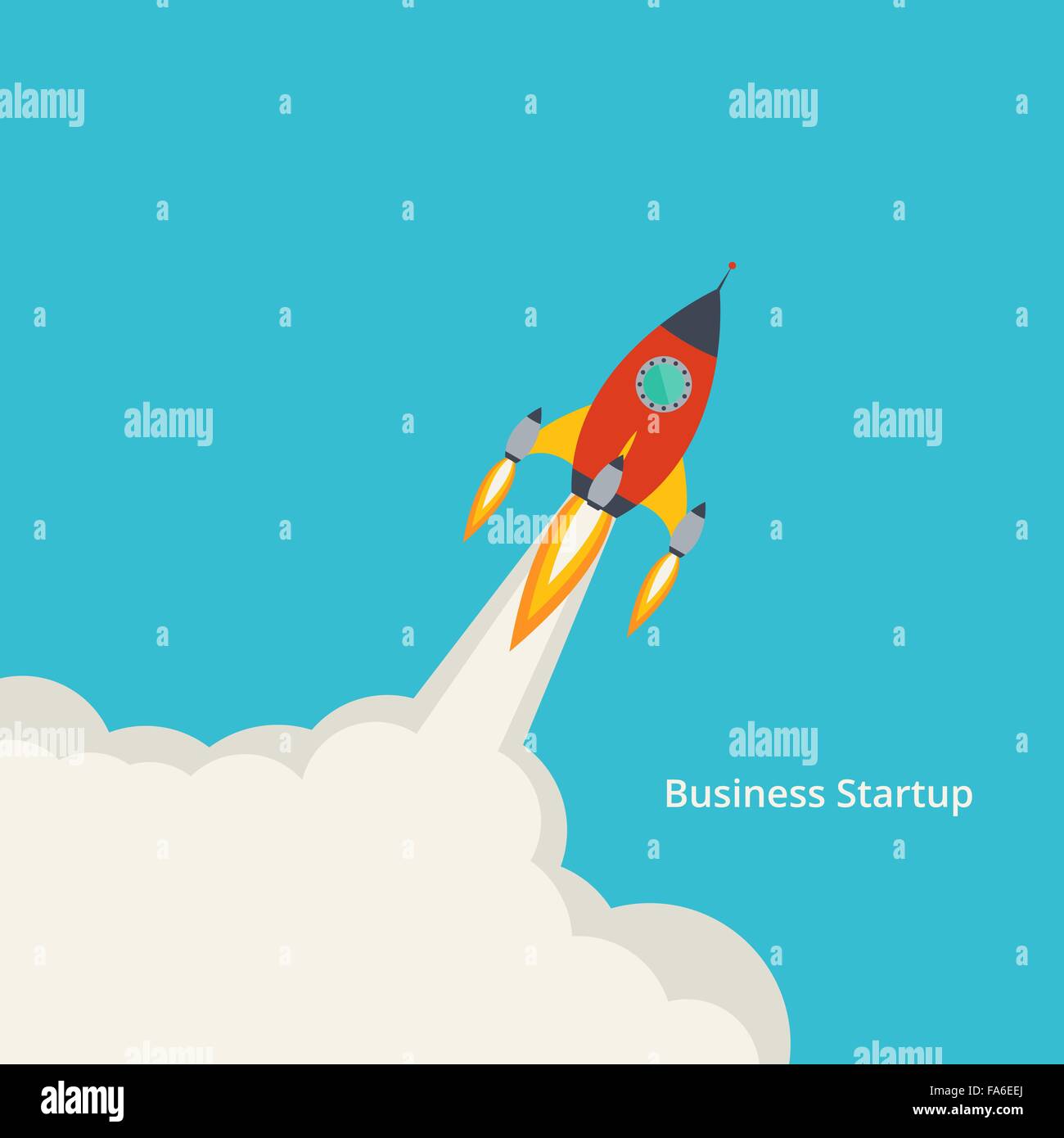 Vector illustration de nouveau projet d'entreprise Développement de démarrage ou le lancement de nouveau produit ou service pour votre conception Illustration de Vecteur