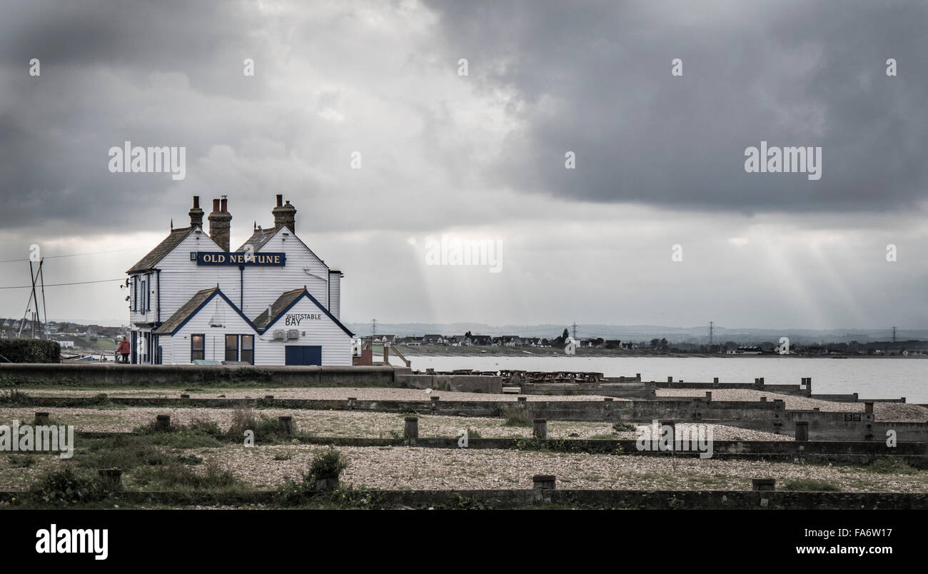 Neptune ancien pub, Whitstable, Kent, UK Banque D'Images
