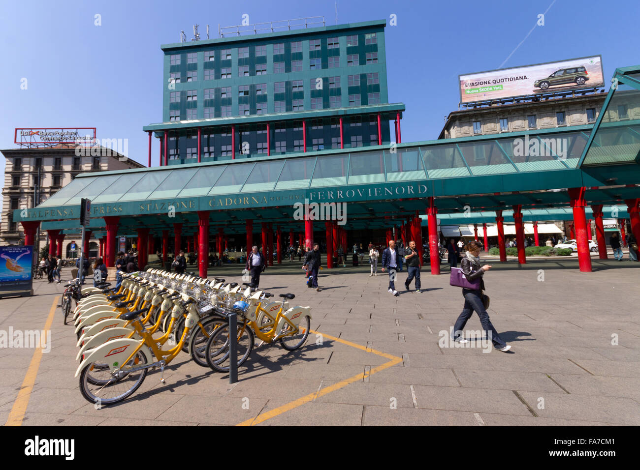 L'Italie, Lombardie, Milan, Piazza Cadorna, gare Banque D'Images