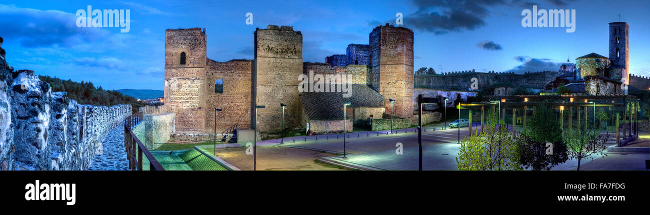 Vue panoramique de Buitrago de Lozoya Province Madrid Espagne Banque D'Images