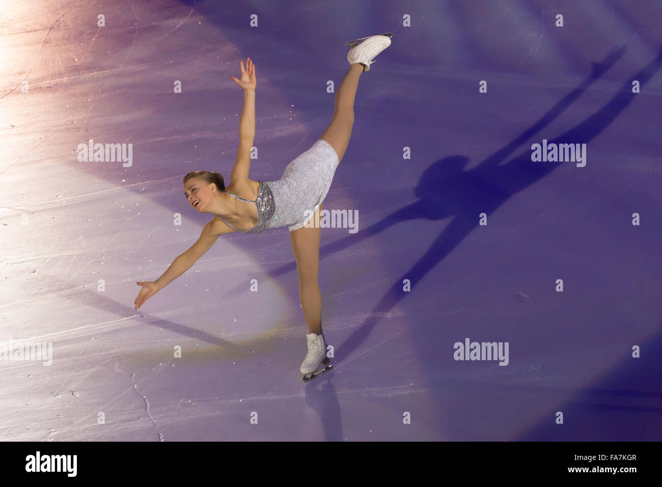 Linda Kiira Korpi Katriina est une patineuse artistique finlandaise. Elle est trois fois médaillée européenne. Banque D'Images