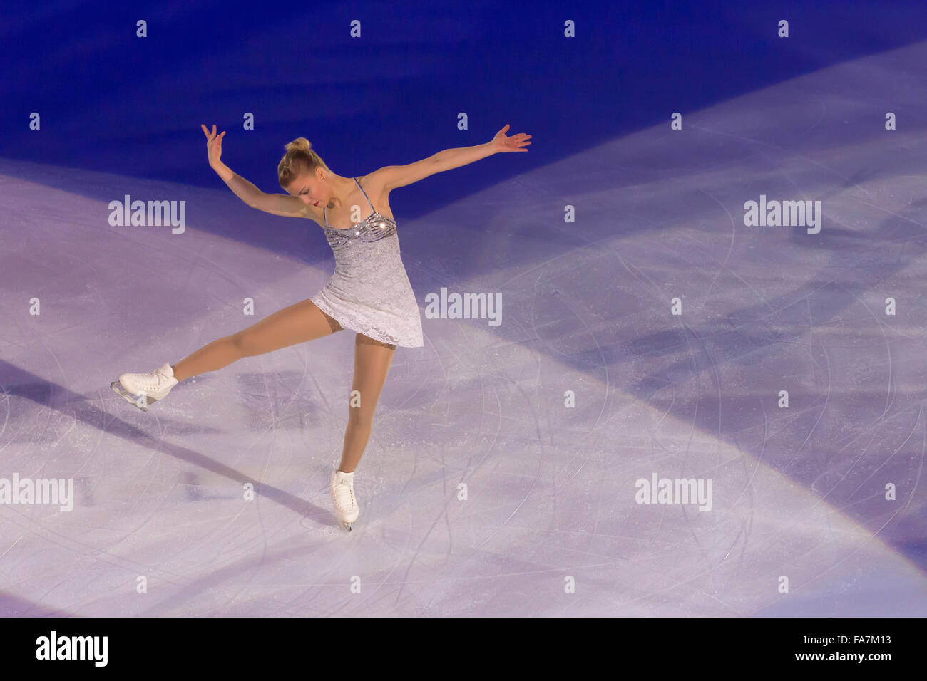 Linda Kiira Korpi Katriina est une patineuse artistique finlandaise. Elle est trois fois médaillée européenne. Banque D'Images