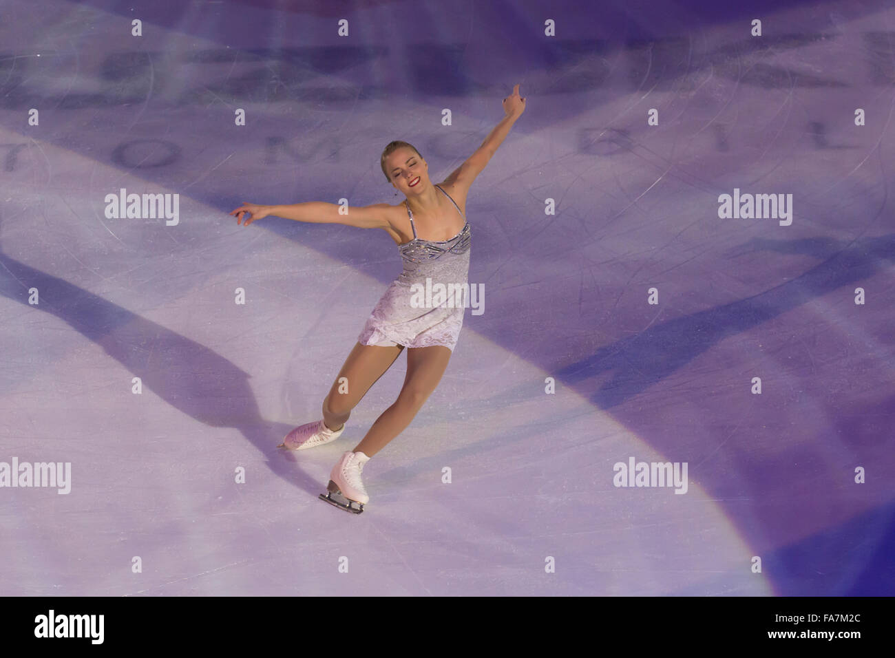 Linda Kiira Korpi Katriina est une patineuse artistique finlandaise. Elle est trois fois médaillée européenne. Banque D'Images