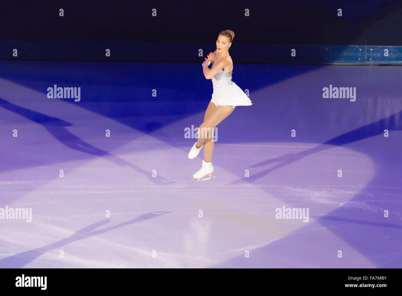 Linda Kiira Korpi Katriina est une patineuse artistique finlandaise. Elle est trois fois médaillée européenne. Banque D'Images