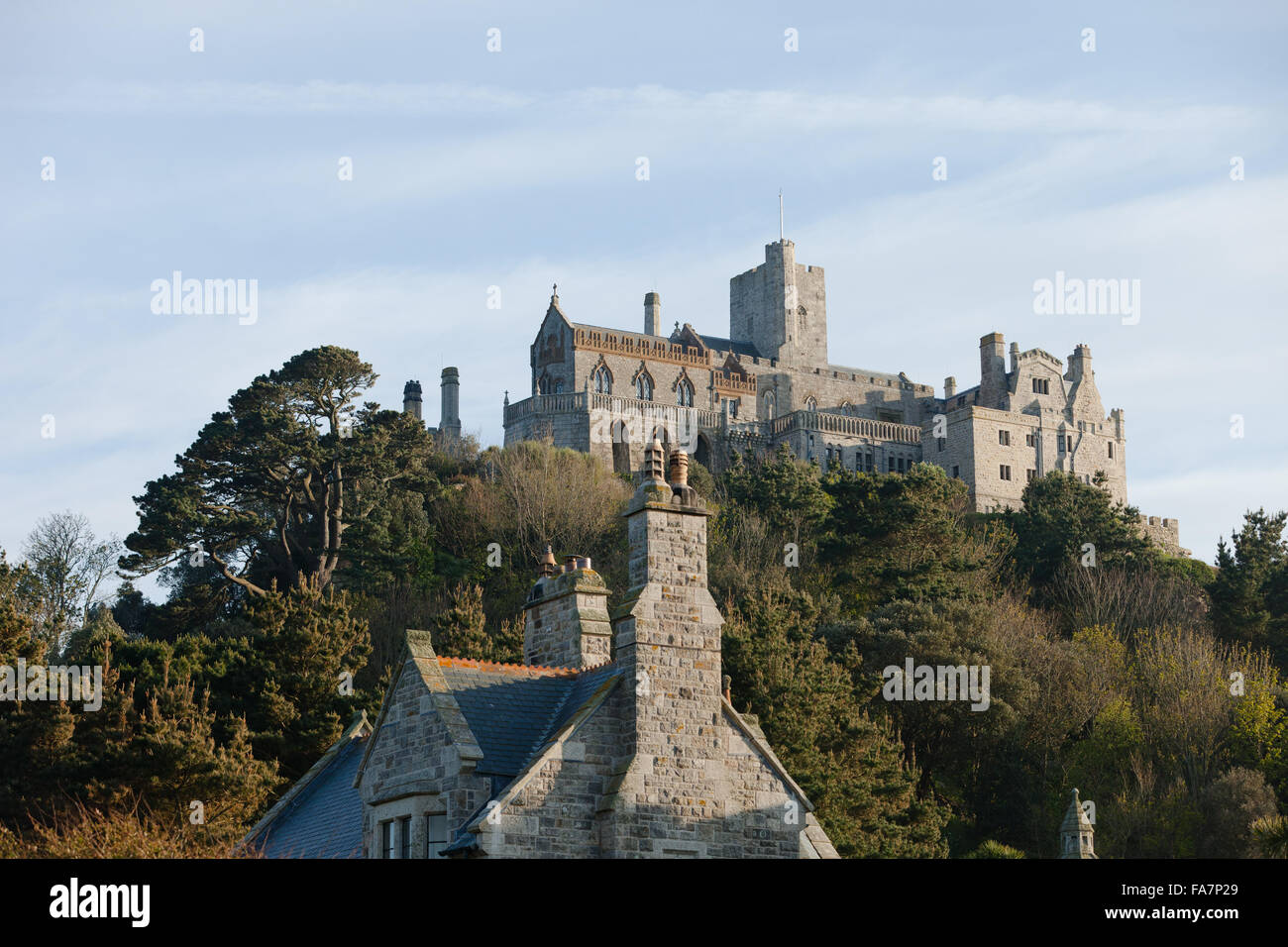 Château de St Michael's Mount, Cornwall. Banque D'Images