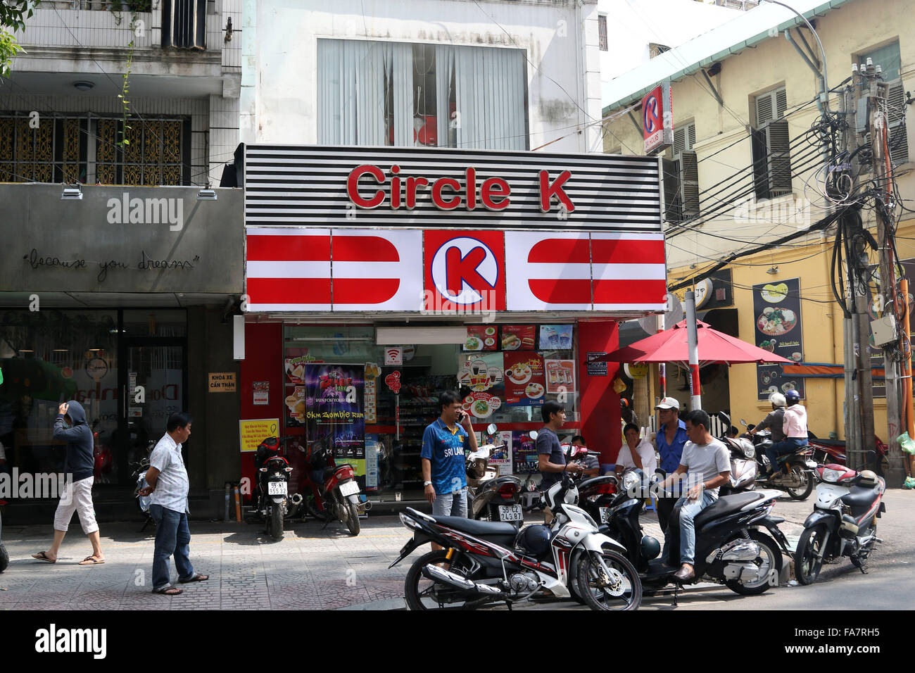 L'ancienne Saigon convenience store Circle K Banque D'Images