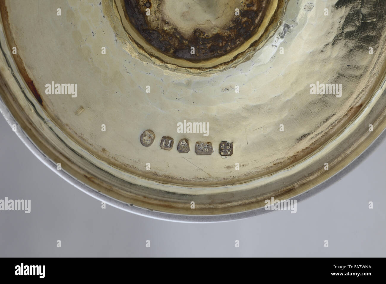 Marque sur une cruche d'eau chaude par un Petersen et P Podio, 1788, partie de la collection d'orfèvrerie à Bürchen, dans le Suffolk. Numéro d'inventaire national Trust : 852111 Banque D'Images