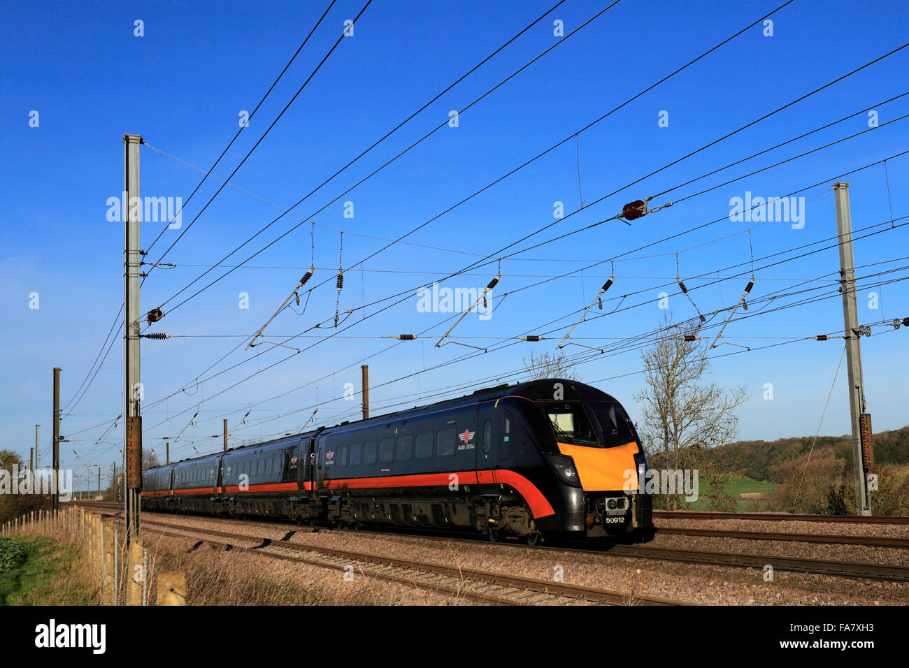 50912, classe 180 Zephyr, Grand Central société d'exploitation des trains à grande vitesse, trains diesel, East Coast Main Line Railway, Banque D'Images