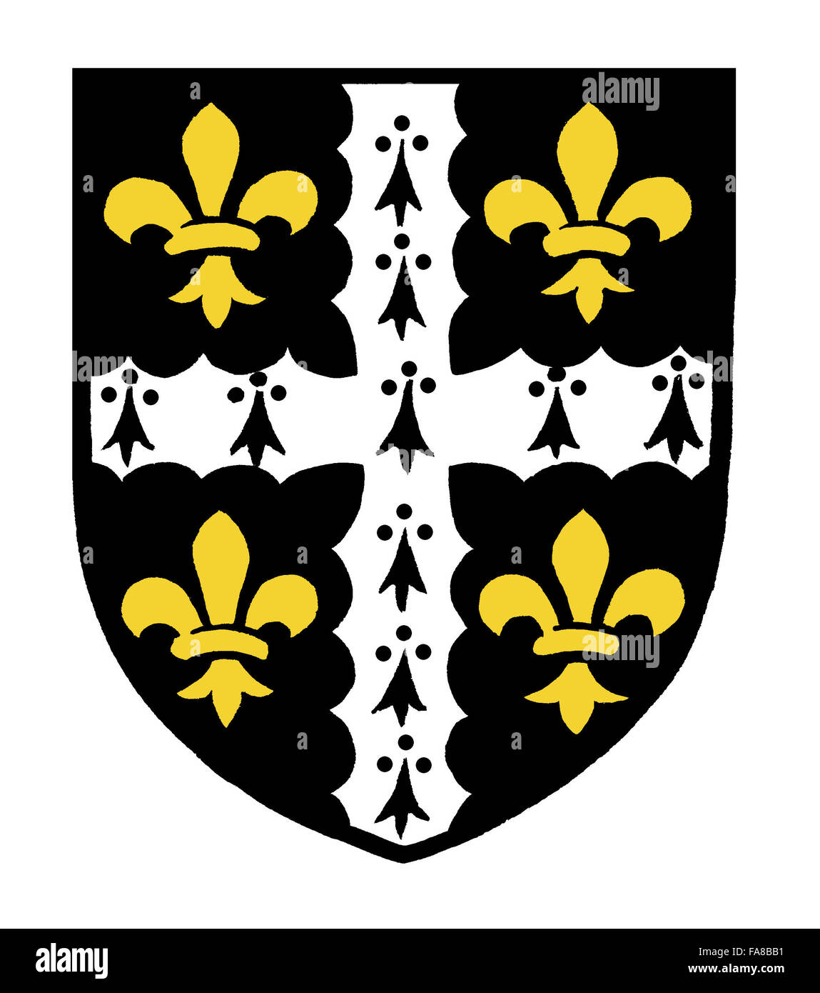 Illustration - Kingston Lacy Brooke armoiries de la famille. Banque D'Images